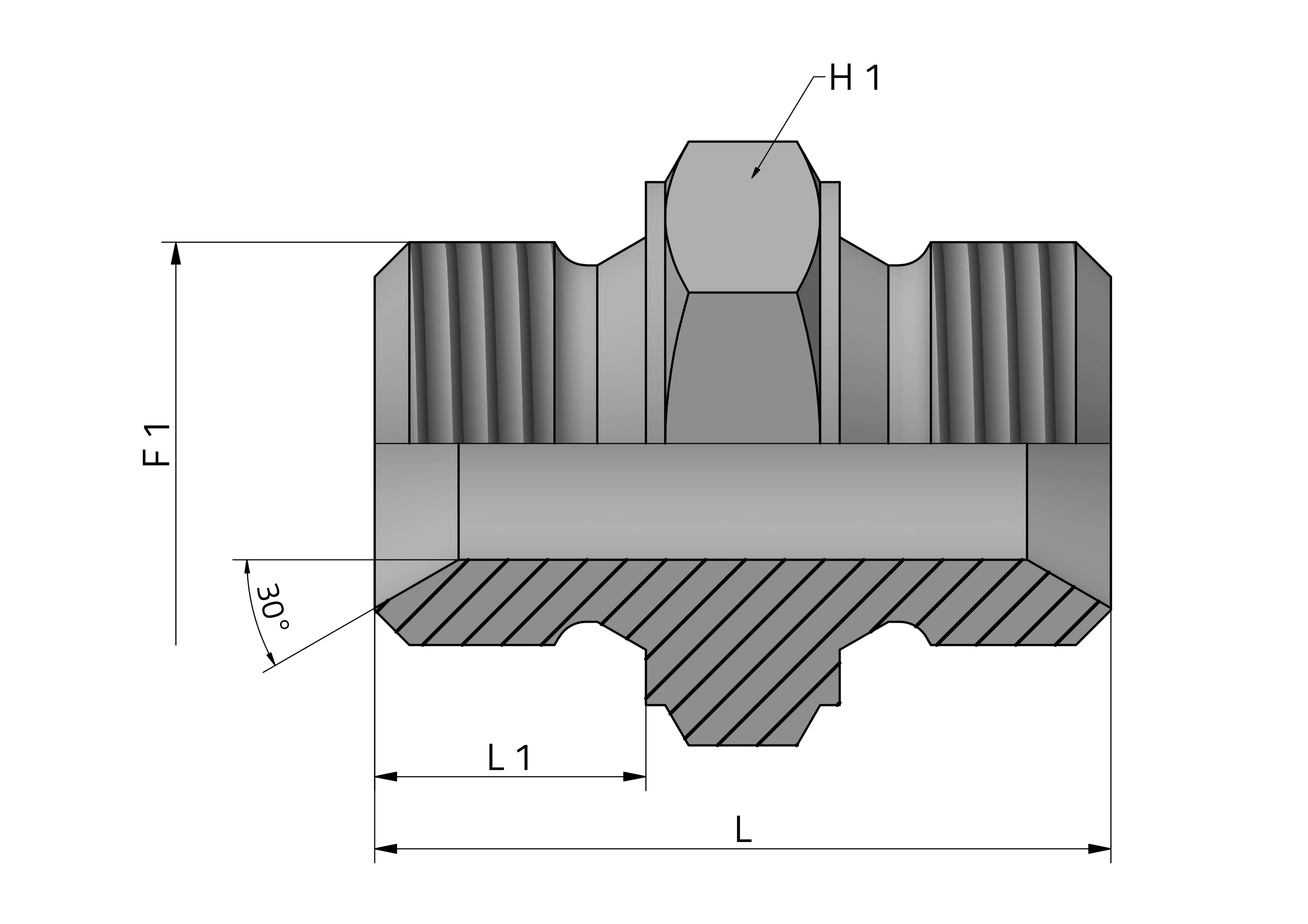 ADAPTER MALE BSPP - MALE BSPP 