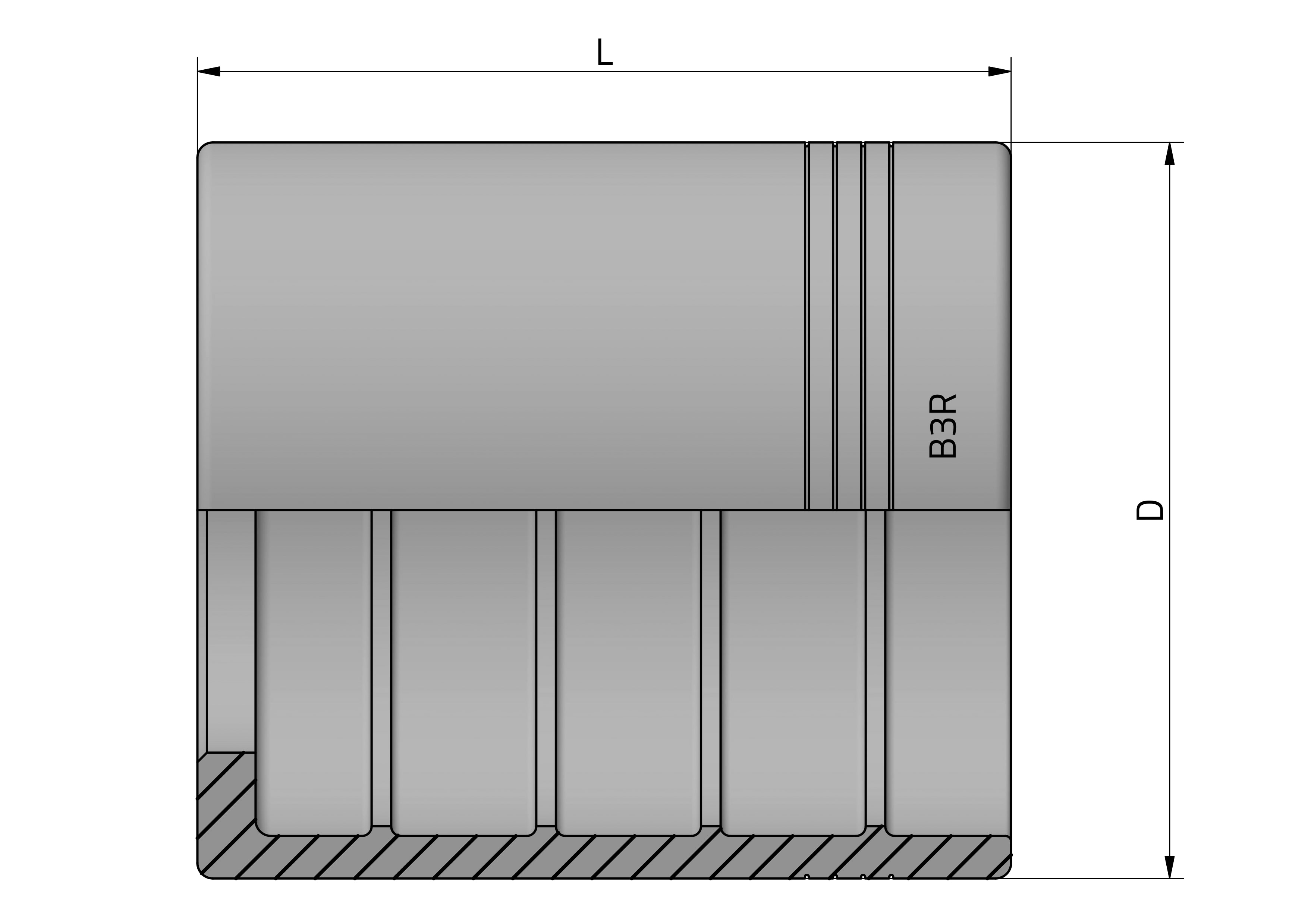 FERRULE FOR R3-R4 (no skive)